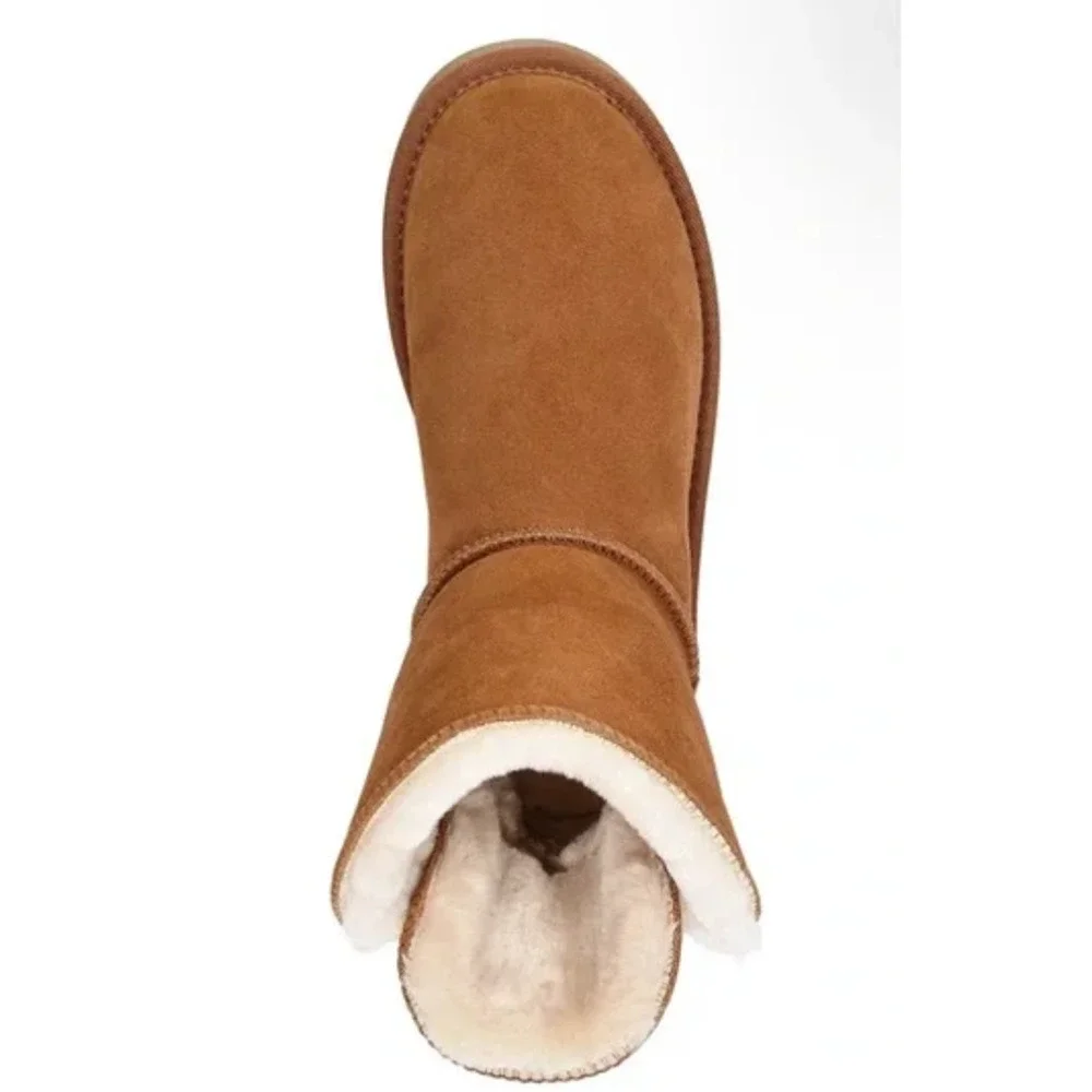 NEW Style & Co. Women's Teenyy Suede Cold Weather Booties Chestnut Size 10M